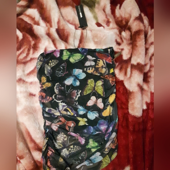 Butterfly mesh mini skirt - Picture 3 of 4